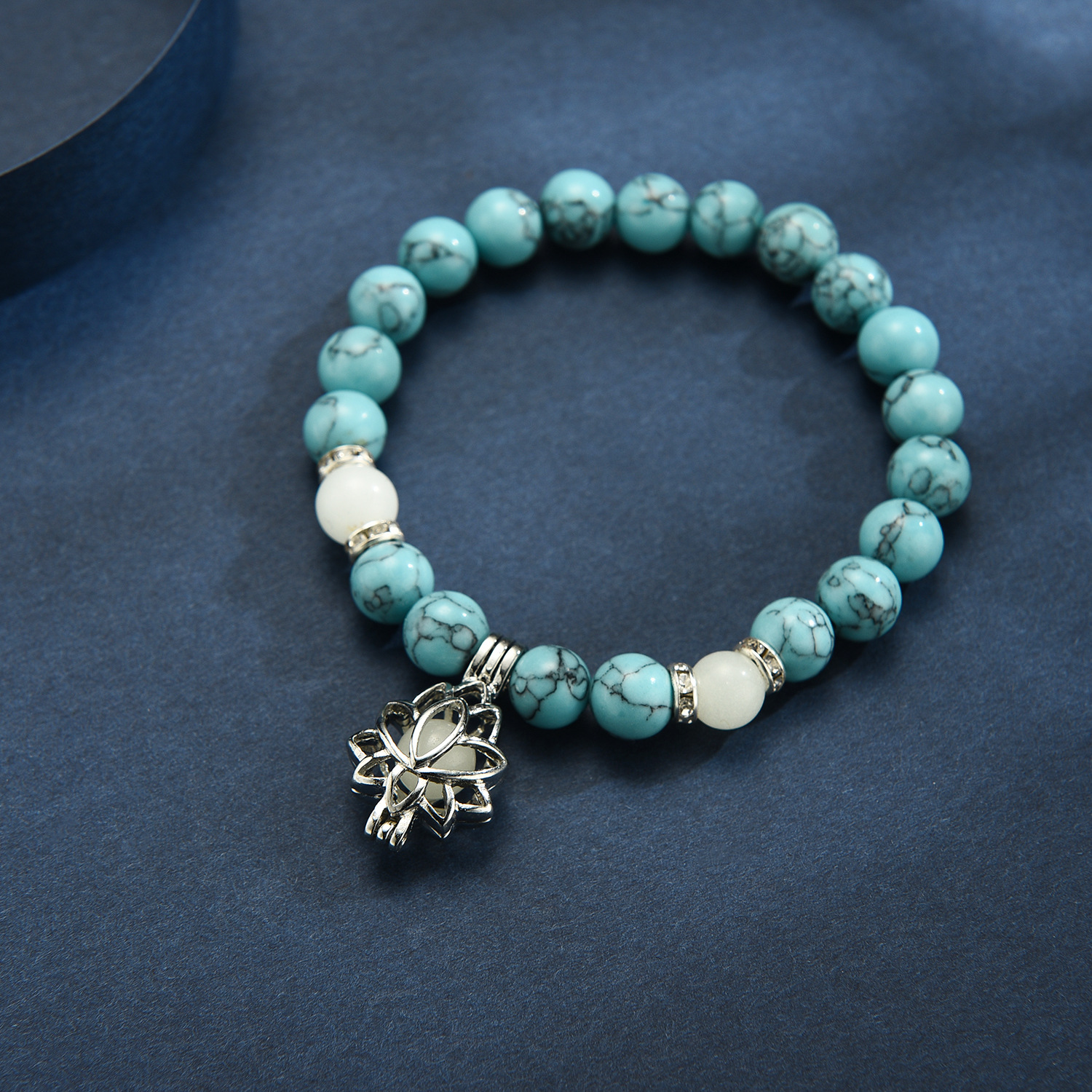 韩国新款串珠项链 小众设计感琉璃爱心小熊气质百搭淡水珍珠项链-阿里巴巴