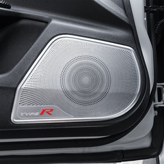 16-21款十代思域改裝車門防踢墊喇叭蓋罩音響裝飾框三廂兩廂內飾