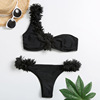 2020 new pattern Ms. swimsuit Foreign trade Europe and America black bikini Sexy beach on vacation Fission Swimwear