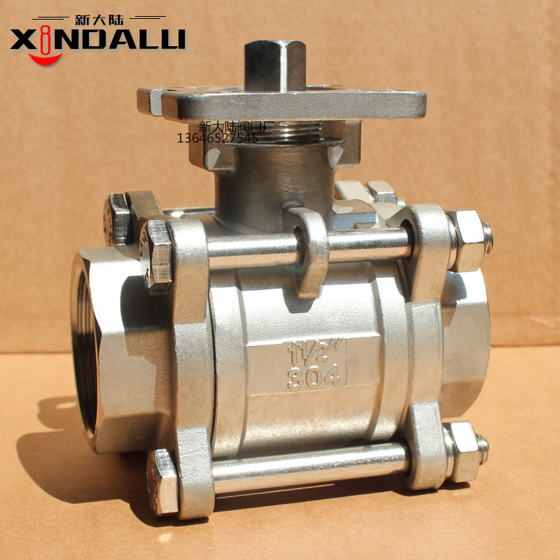 热销Q11F片式球阀 三片式内螺纹球阀 高平台球阀