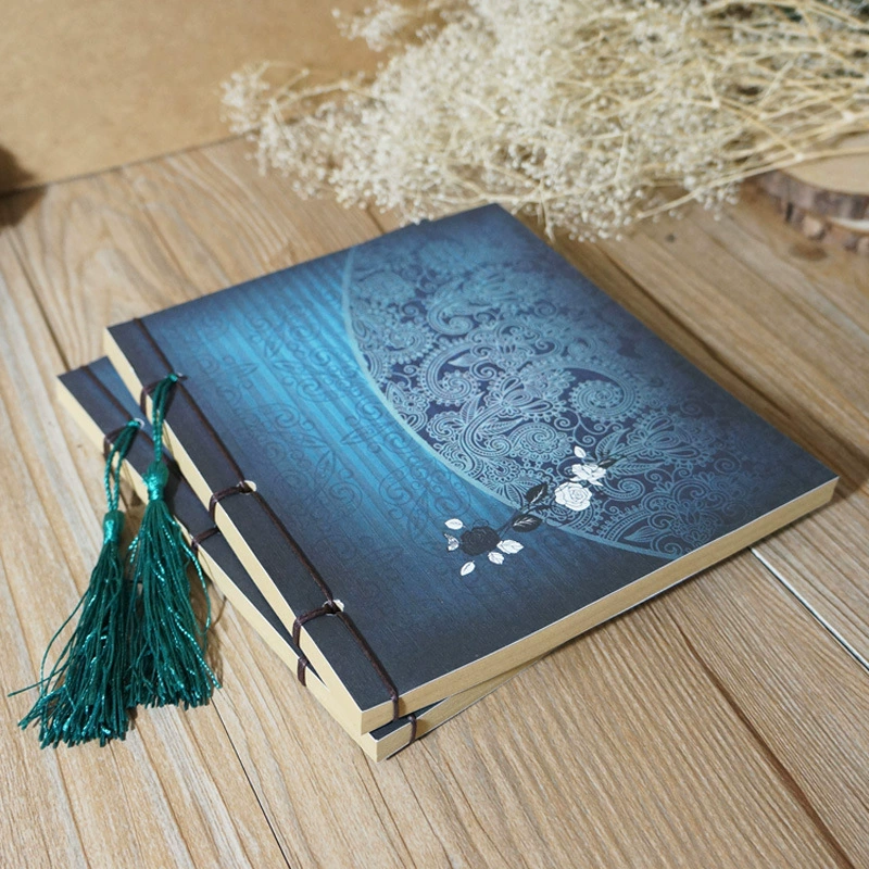 岁月坊 Ancient Wind Line Powder Paper blank Ben retro line is a handmade book Chinese style jade case ancient style and elegant
