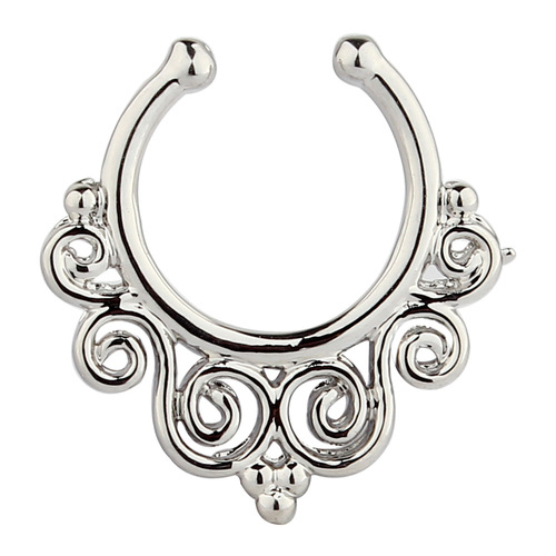 Cross-border e-commerce Wish Amazon recommends copper stainless steel U-shaped fake nose ring, nose pin, nose clip, nose piercing jewelry