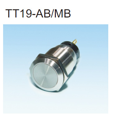 优惠价供应台湾天得tend ∅19mm金属自保持式按钮-TT19-ABR1