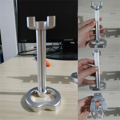 Spot aluminum alloy upright manual razor holder double-sided safety razor holder old-fashioned razor rack