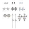 Fashionable earrings, kite, set, European style, simple and elegant design, wholesale