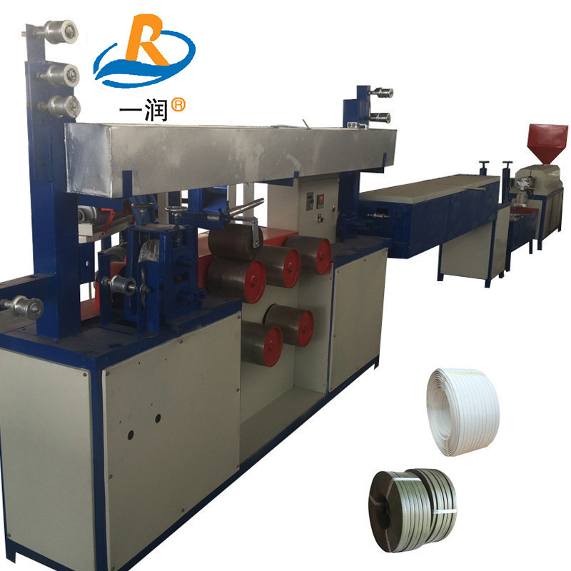 莱州一润机械厂打包带设备直供PPPE一出一压花捆纸箱打包带拉丝机