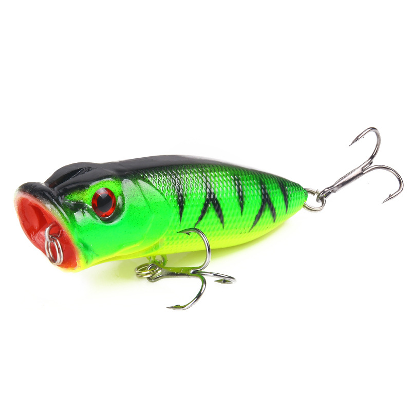 Small Popper Fishing Lures 65mm 10.5g Hard Plastic Baits Fresh Water Bass Swimbait Tackle Gear