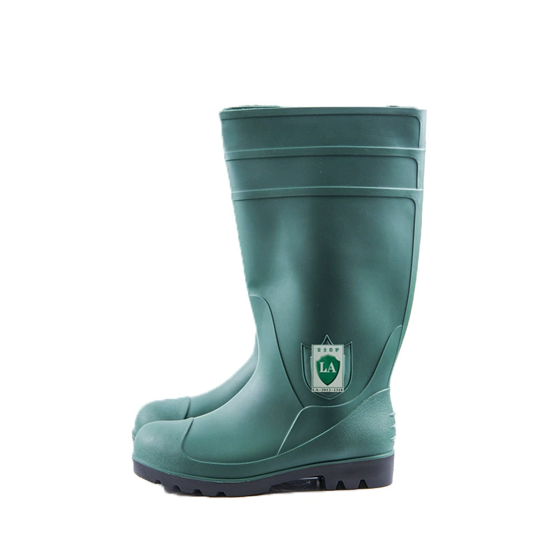 Shuangjie зеленая защита труда водная обувь завод строительная площадка