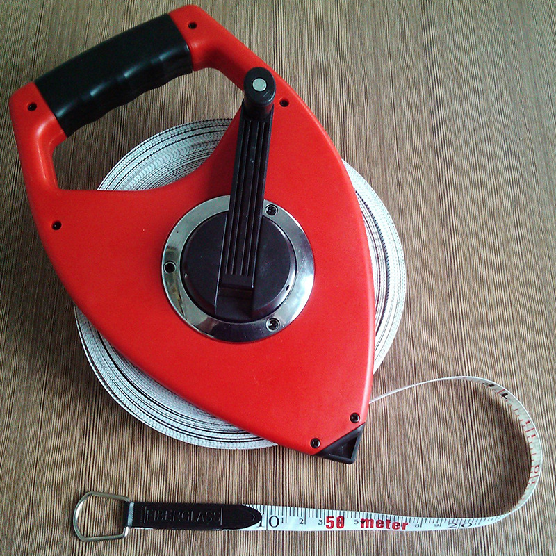 [厂家直供]架式卷尺 纤维卷尺三倍速度 皮卷尺玻纤长钢卷尺