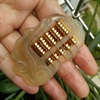 Organic copper abacus, pendant