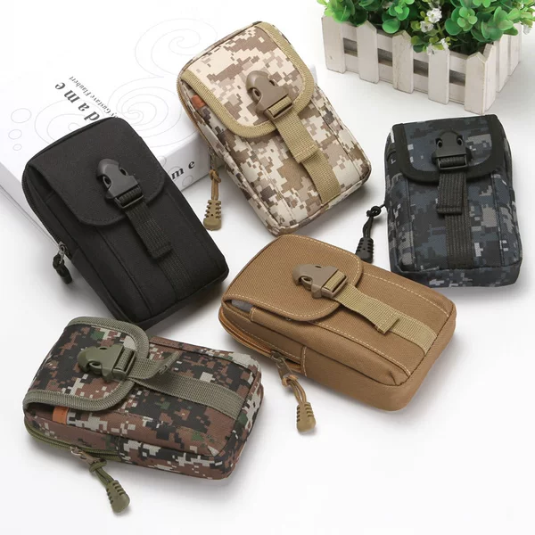 New Waist Bag Men's Outdoor Sports Wear Belt Mobile Phone Waist Bag Hot Selling Men's Cigarette Change Mobile Phone Waist Bag 68