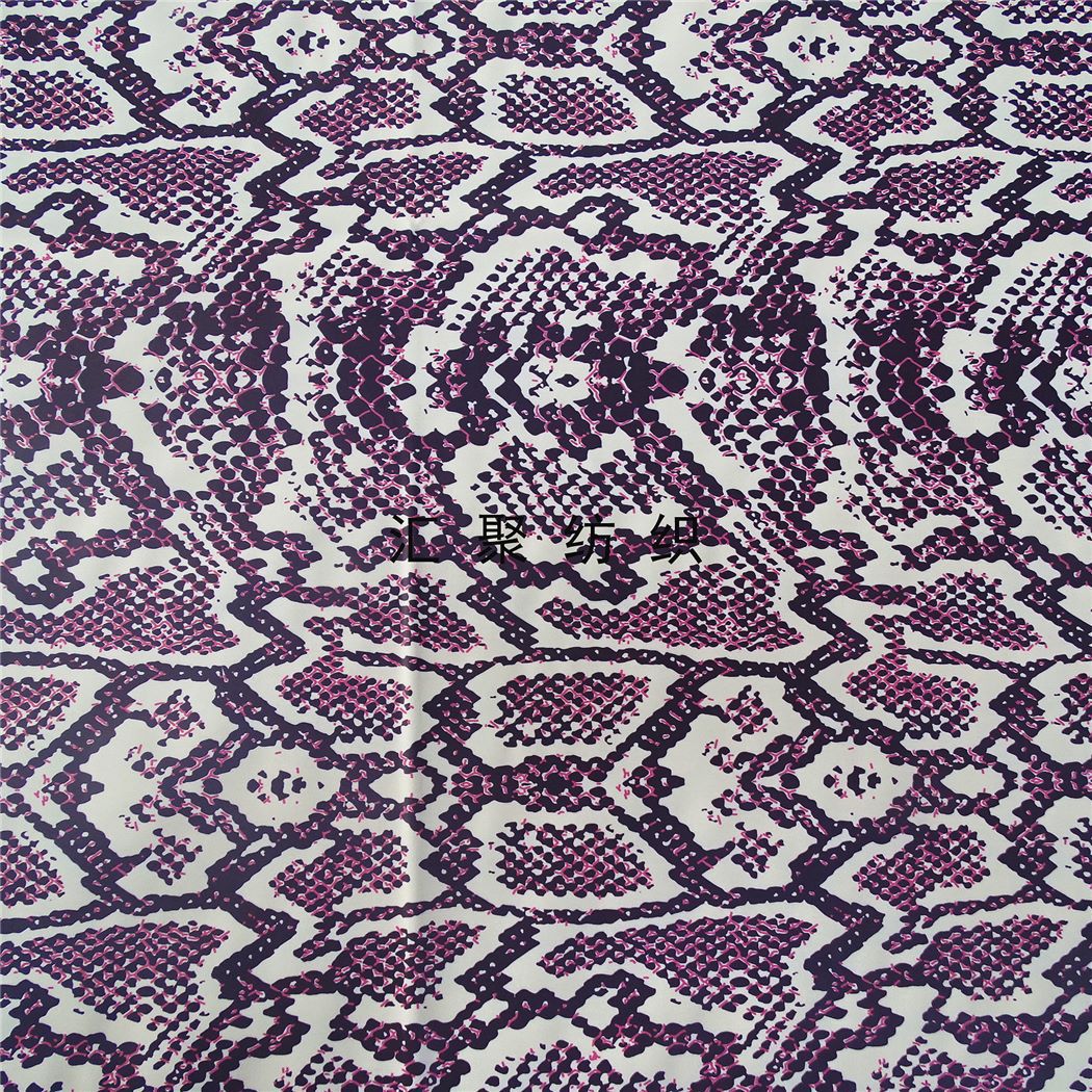 新款数码印花 数码直喷 皮革喷绘印花 3D立体印花 蛇纹印花