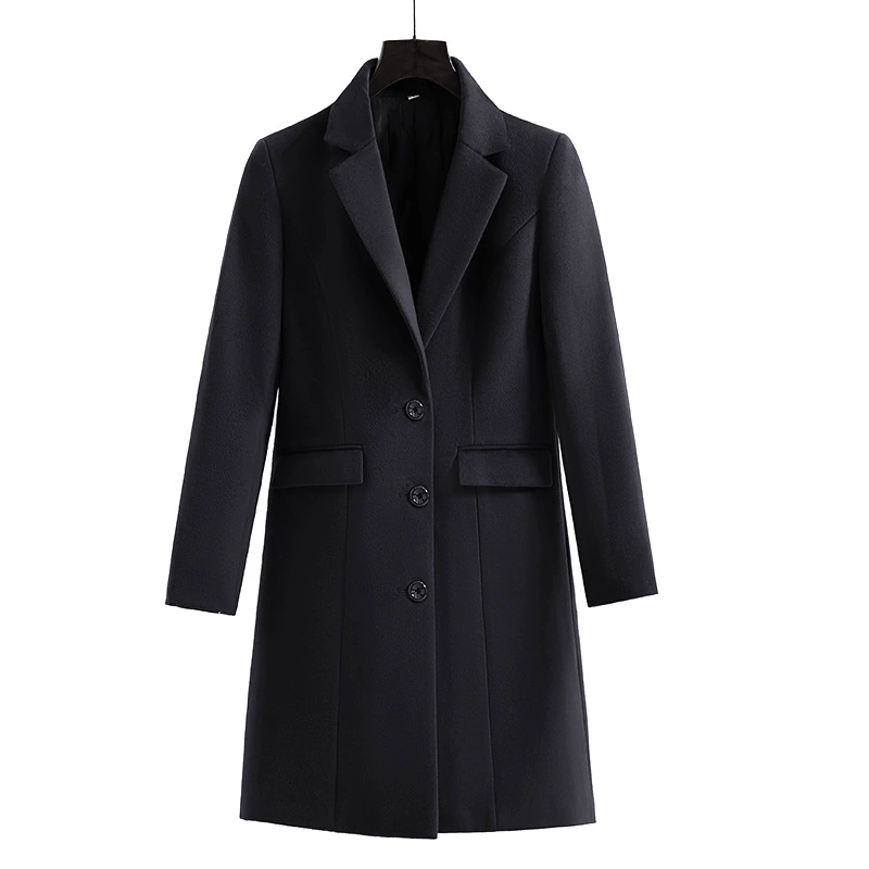 Демисезонное шерстяное пальто мужское и женское, ремень для работы, trench coat