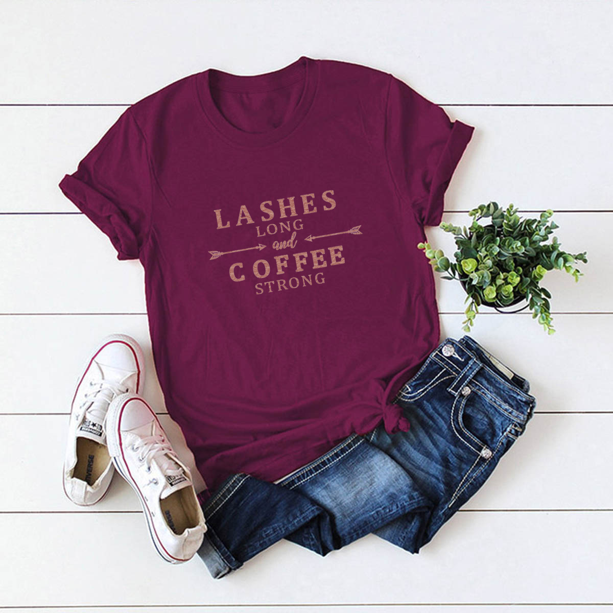 Creative Casual Letters Female T-Shirt NSSN41912