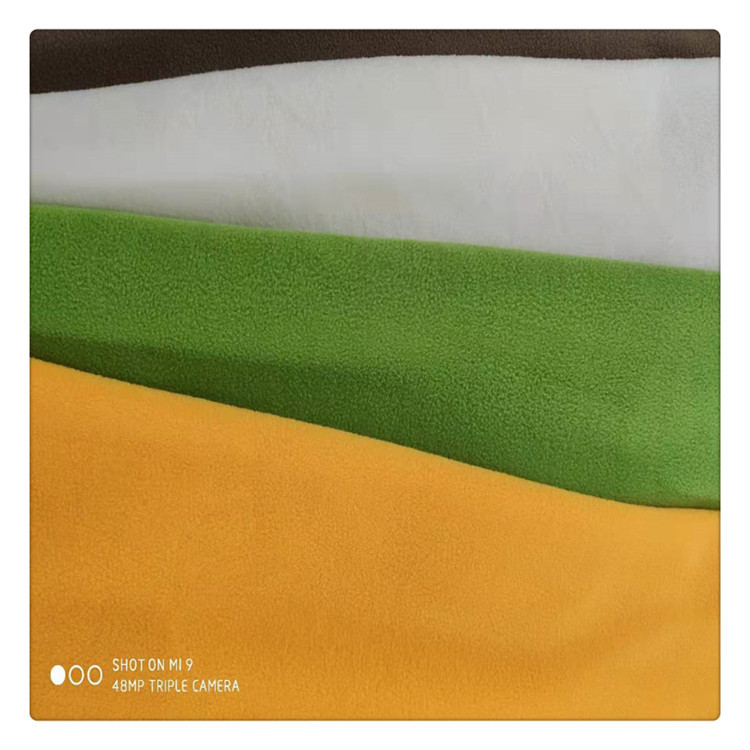 厂家现货 超细摇粒绒 加厚单面 卫衣手套儿童服装时装面料