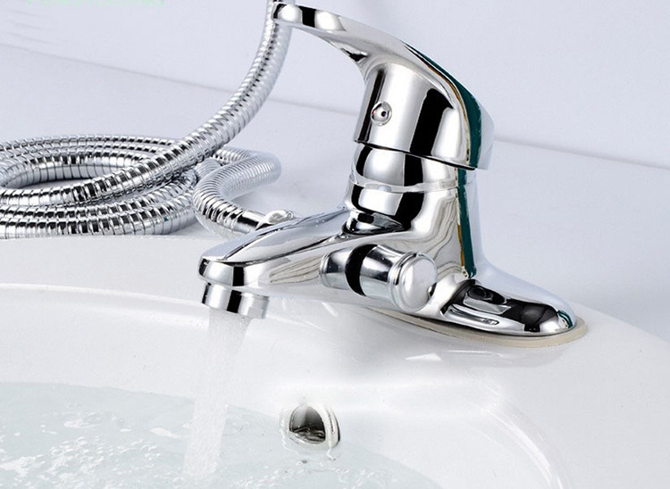 Copper-edge dual-purpose washbasin faucet, dual-purpose multi-functional faucet, shower head faucet manufacturer wholesale Application Scenario