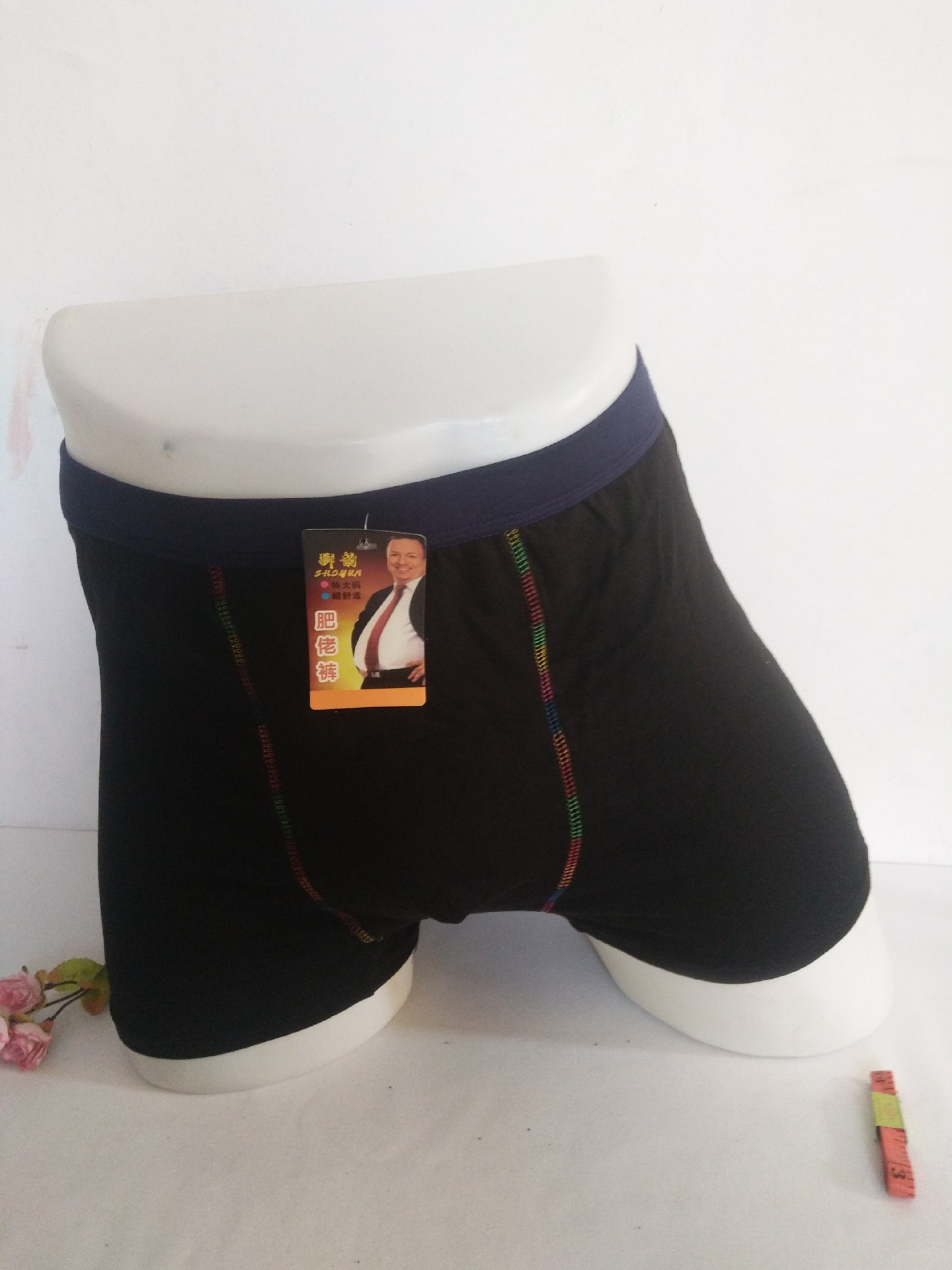 Manufacturers wholesale cotton new men boxers quad panties cheap special price stall running