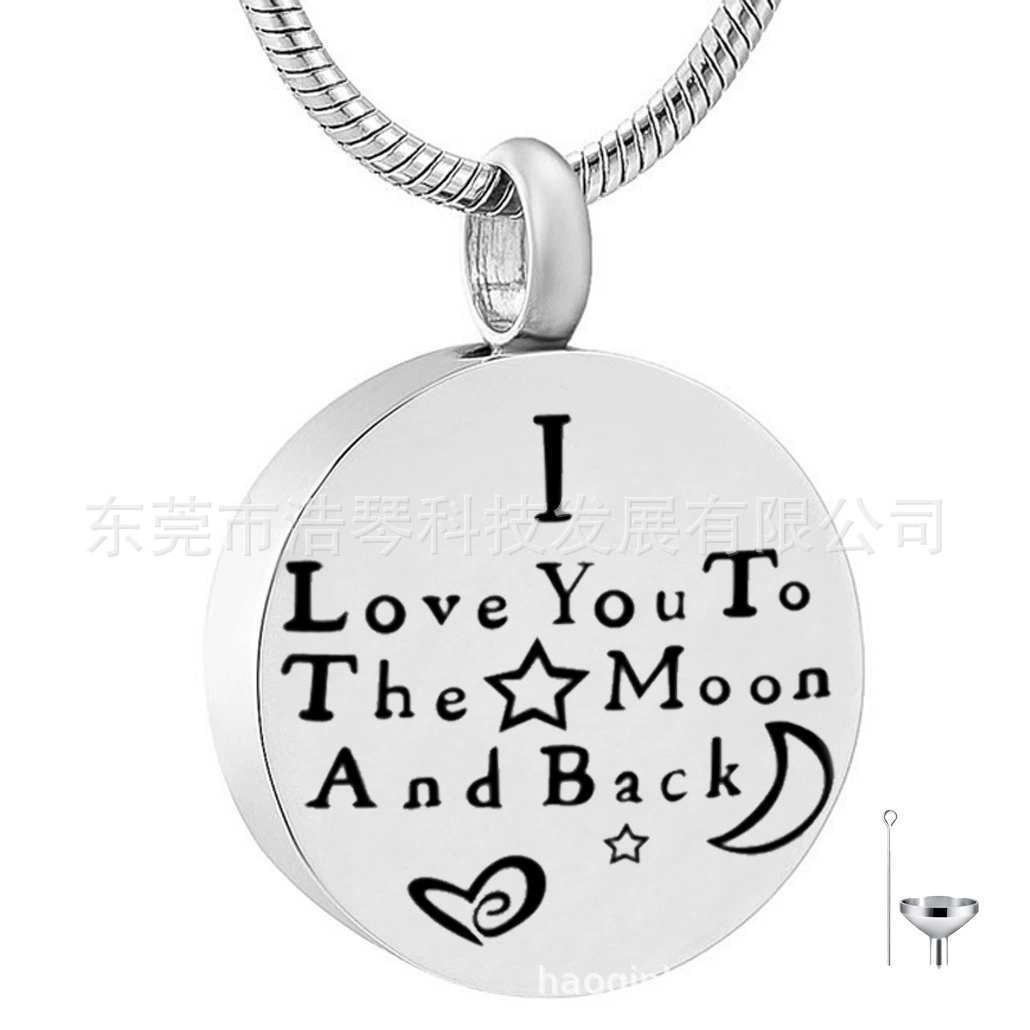 Мемориал животное волосы остаются кости пепел ожерелье круглый пепел шкатулка кулон кремации ювелирные изделия персонализированный флакон духов