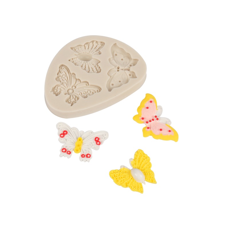 Molde de silicona mariposa fondant cake molde DIY chocolate molde de silicona herramienta para hornear pastel molde de silicona
