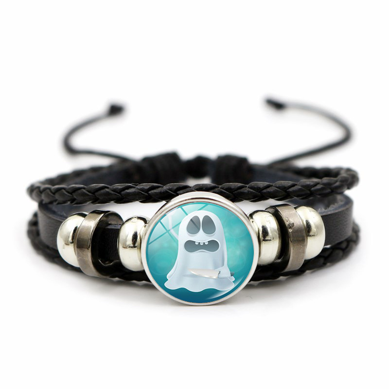 Nei Accessoiren Halloween Dämon Kürbis Zäit Edelsteng Moud Kreativ Geflochtene Perlenarmband Accessoiren_voghion.com