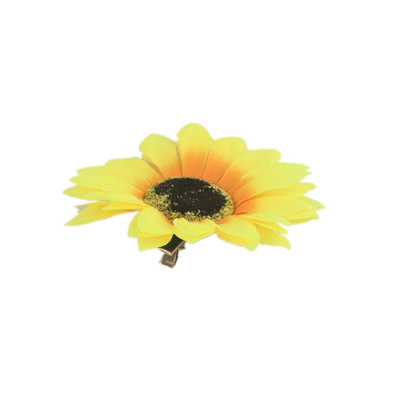 Fashion Sunflower Cloth Hair Clip 1 Piece display picture 4