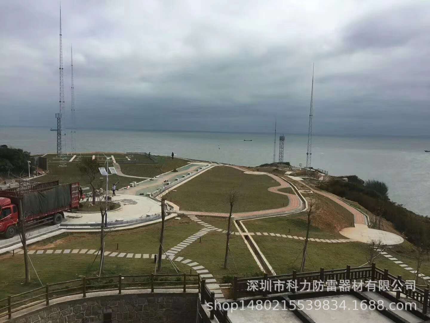 避雷塔 圆钢避雷塔 三柱钢结构避雷针塔 景区工厂化工园区避雷塔