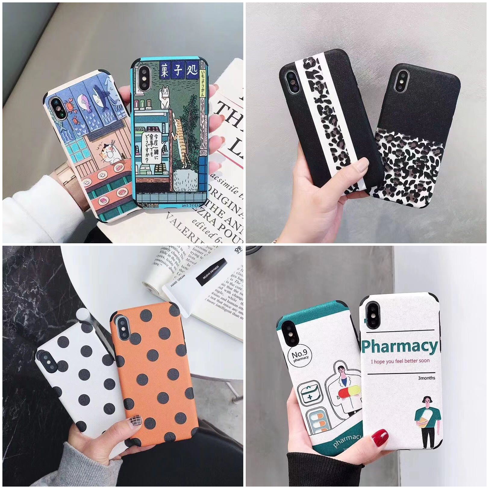 医生适用iphoneX苹果8手机壳7plus浮雕XsMAX软硅胶6s蚕丝纹套Xr