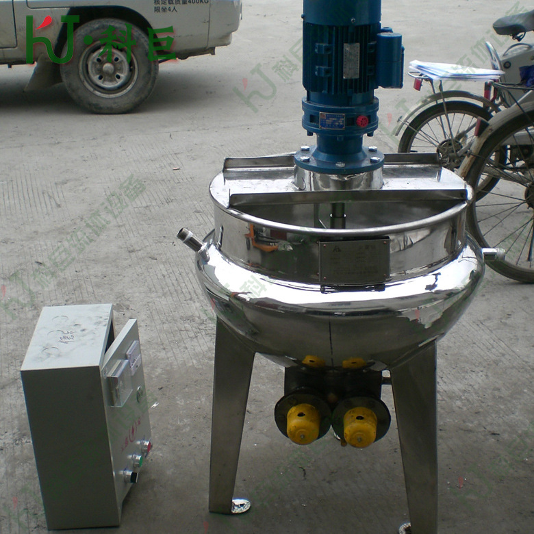 电加热100L立式夹层锅 导热油夹层锅 豆浆蒸煮锅 糖浆熬制锅