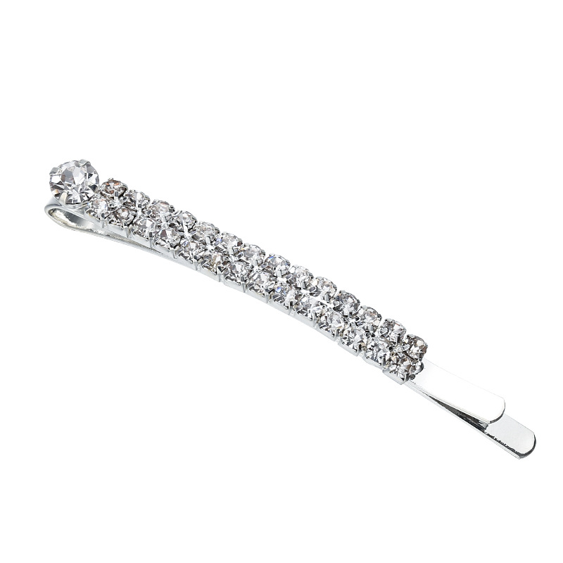 Estilo coreano exquisito horquilla clip lateral palabra clip 888 rhinestone accesorios para el cabello clip pequeño tocado entrega de una pieza