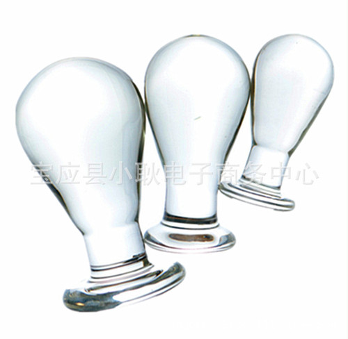 Junior medium and large size glass anal plug for masturbation, female and male, adult sex products, rear courtyard anal plug manufacturer new model