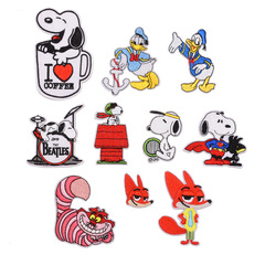 Modern cartoon children's patchwork patch cloth small size clothing denim decoration patch patch floral back adhesive embroidery patch