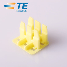 泰科連接器附件雙排黃色卡子6Pin耐高溫接插件174263-7