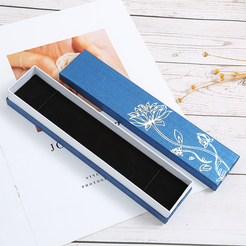 厂家直销现货通用书签盒 项链盒簪子盒纸质包装盒 6寸扇子盒|ms