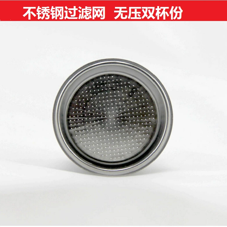 Аксессуары для кофемашины высокого давления из нержавеющей стали, фильтр с двойной чашкой, пористая, без давления, американская однослойная чаша для порошка из нержавеющей стали