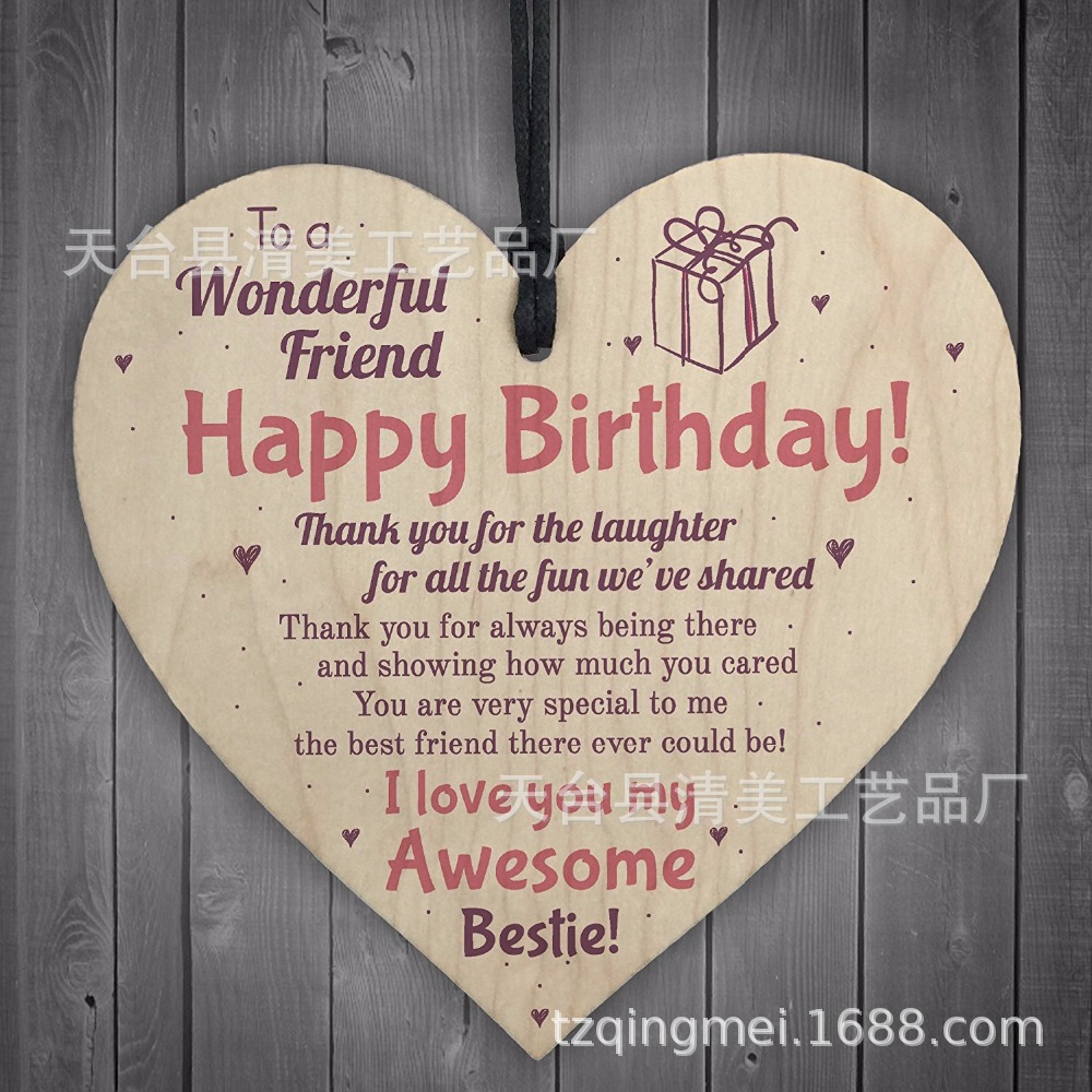 40 estilos nuevo 100mm amor madera chip colgante 1 Pack