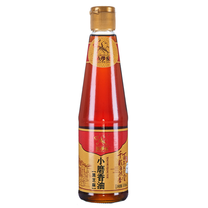 张学堂牌  香油纯芝麻油  黑芝麻油500ml