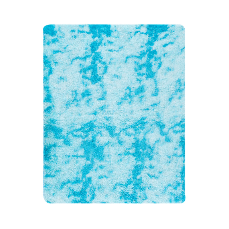 Alfombra de Lana de Seda con Tinte Anudado de Pelo Largo para Comercio Exterior y Dropshipping, para Sala de Estar, Dormitorio, Junto a la Cama, Resistente a las Manchas y Fácil de Cuidar, Alfombra para Sala de Estar.