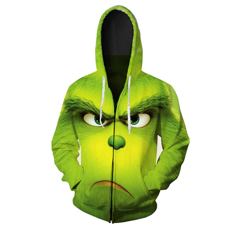 Christmas Green Monkey Hoodie 2