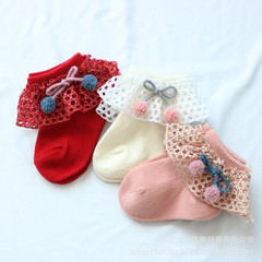 Baby socks Spring and Autumn new children's lace socks, lace princess baby cotton socks for girls, short socks Korean style, fashionable children's socks