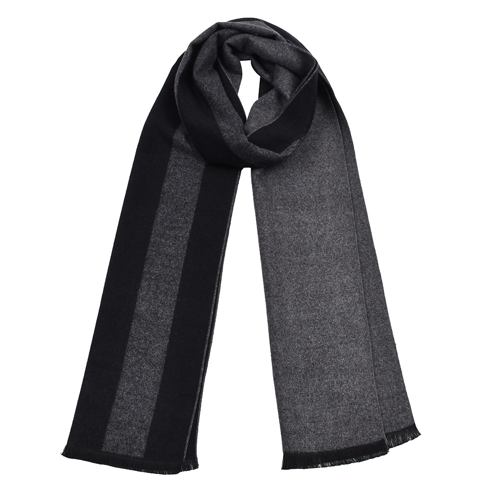 Herren Strickschal Aus Kaschmir Karierter Wendeschal Für Winter_voghion.com