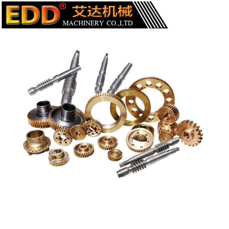 蜗轮蜗杆 翻砂铸造加工 涡轮轴滚齿加工升降机涡轮配件蜗杆铜涡轮