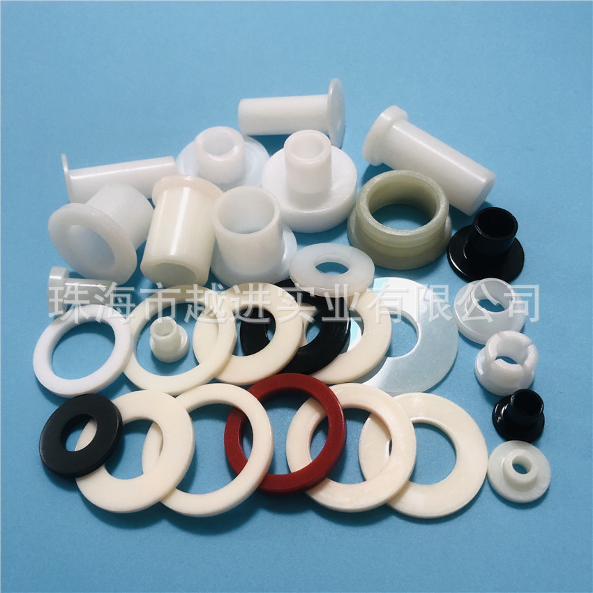 【厂家直销】T型绝缘尼龙垫片 耐高PA66平垫 白色阻燃ABS垫片