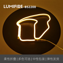 新奇特吐司伴睡留言灯 DIY生日礼物送女友伴睡灯USB充电小夜灯