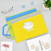 Handheld storage bag for folders with zipper, book bag, files bag