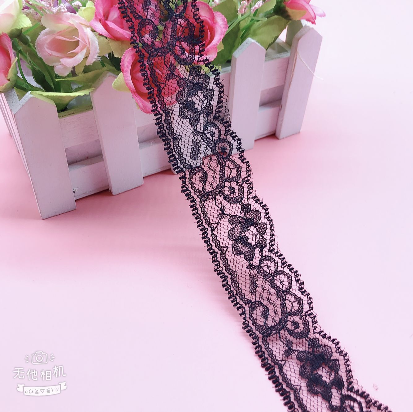 厂家直销无弹蕾丝花边 DIY服装饰品辅料 锦纶丝蕾丝边 3公分宽