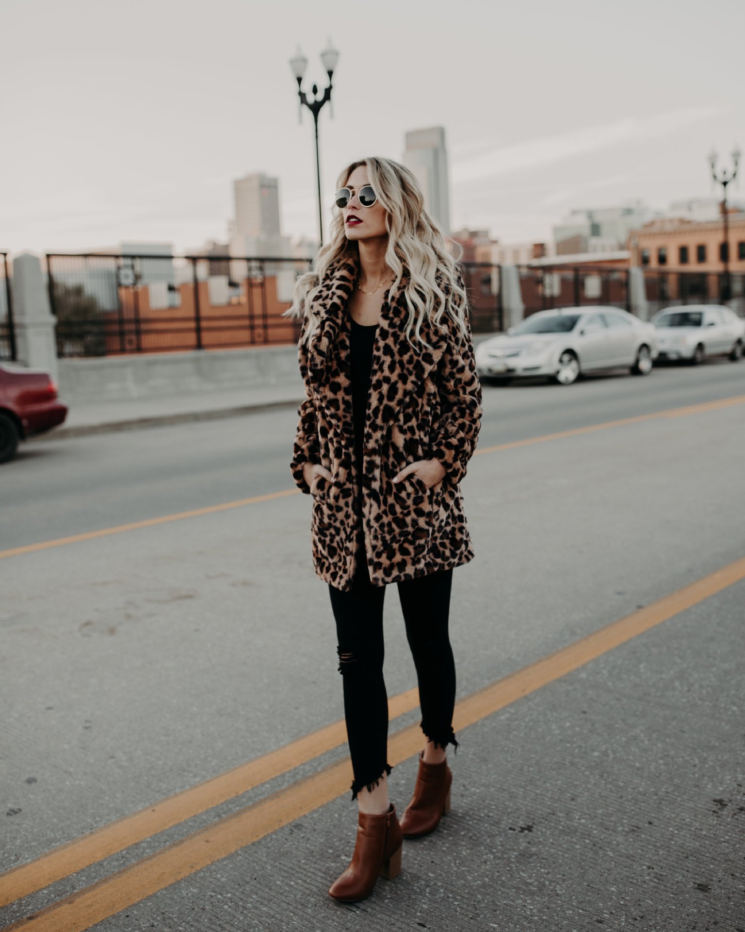 2018 Women's Wear New European And American Lapel Leopard Print Imitation Fur Coat Thickened Autumn And Winter Coat