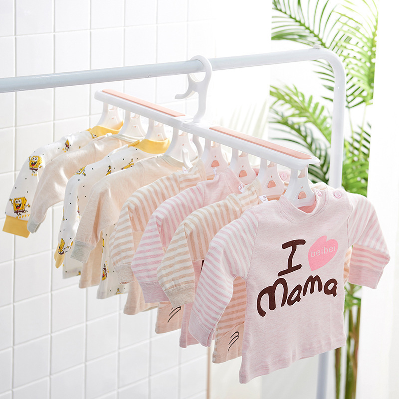 厂家直销抖音网红魔术衣架14头可扩展衣架儿童成人两用折叠衣架