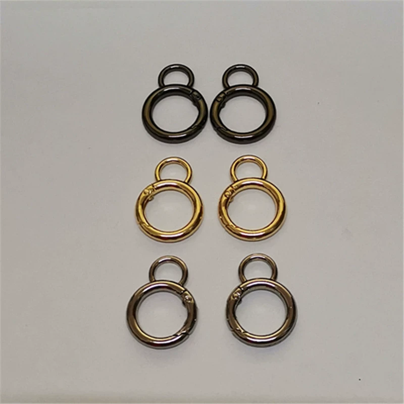 Овальное пружинное кольцо меховой шар кулон в форме яйца пружинная Пряжка 8 слов Пряжка из тыквы Открытое кольцо аксессуары для багажа