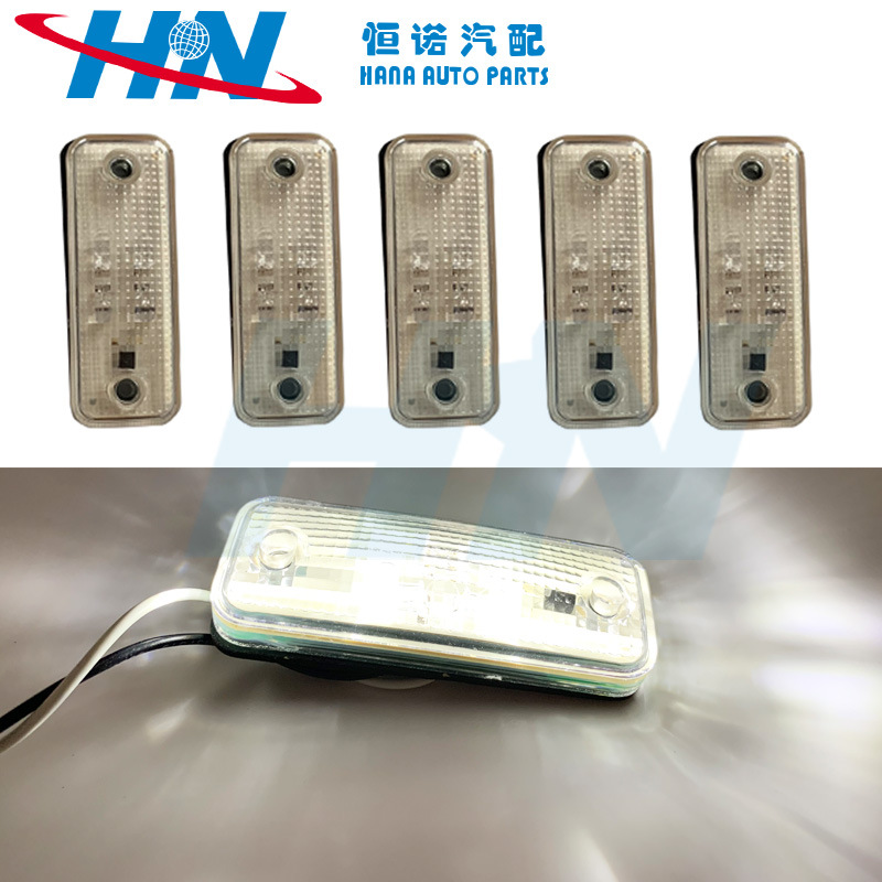 Ventas de la fábrica E8 trasera camión 4LED luz lateral luz de señal 10/30V Luz de Techo Luz