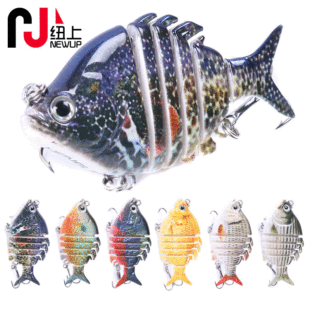 5 Pcs jointed swimbait Hard Swimbaits Fresh Water Bass Swimbait Tackle Gear